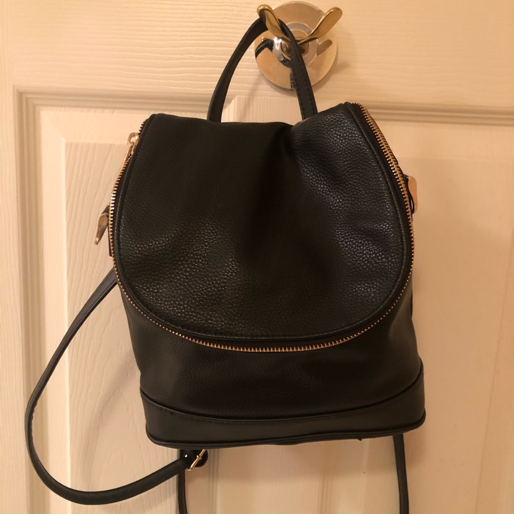 Leather backpack